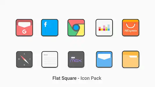 Flat Square - Icon Pack screenshot 2