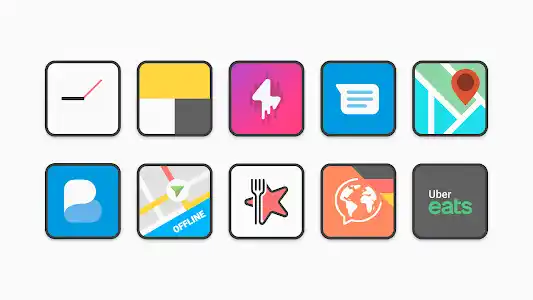 Flat Square - Icon Pack screenshot 4