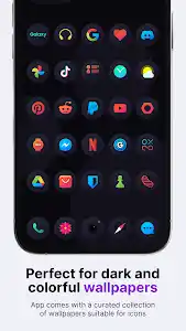 Hera Dark: Circle Icon Pack screenshot 2
