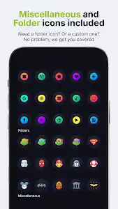 Hera Dark: Circle Icon Pack screenshot 5