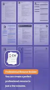 Professional Resume Builder screenshot 1