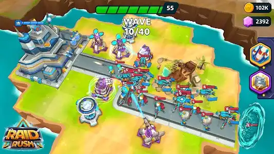 Raid Rush: Tower Defense TD screenshot 1