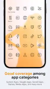 Caelus Black: linear icon pack screenshot 4