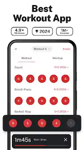 StrongLifts Weight Lifting Log screenshot 1