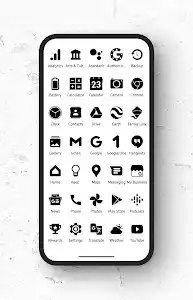 Zwart - Black Icon Pack screenshot 1