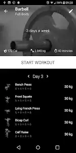 Barbell Home Workout screenshot 1