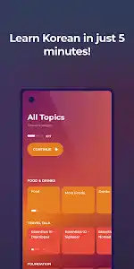 Learn Korean language & Hangul screenshot 1