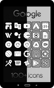 Raya Black Icon Pack screenshot 2