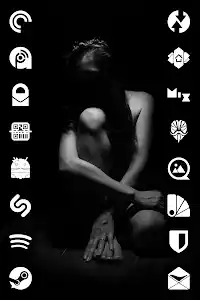 Raya Black Icon Pack screenshot 4